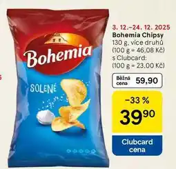 Tesco Bohemia Chipsy, 130 g, více druhů nabídka