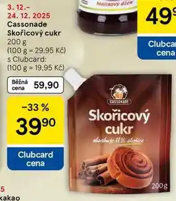 Tesco Cassonade Skořicový cukr, 200 g nabídka