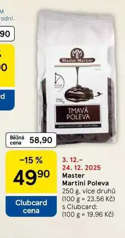 Tesco Master Martini Poleva, 250 g, více druhů nabídka