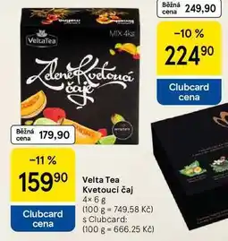 Tesco Velta Tea Kvetoucí čaj, 4x6 g nabídka