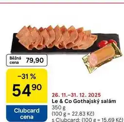 Tesco Le & Co Gothajský salám, 350 g nabídka