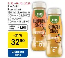 Tesco Rio Cold Press shot, 180 ml, více druhů nabídka
