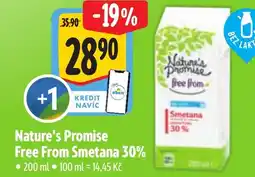 Albert Nature's Promise free from Smetana 30% nabídka