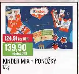 Ratio KINDER MIX + PONOŽKY 179g nabídka