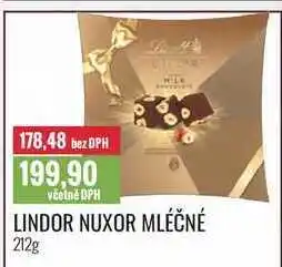 Ratio LINDOR NUXOR MLÉČNÉ 212g nabídka
