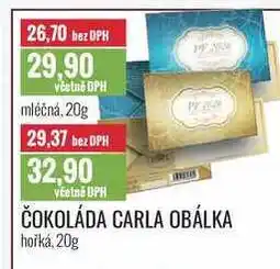 Ratio ČOKOLÁDA CARLA OBÁLKA 20g nabídka