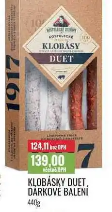 Ratio KLOBÁSKY DUET, DÁRKOVÉ BALENÍ 440g nabídka
