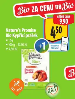 Albert Nature's Promise Bio Kypřicí prášek nabídka
