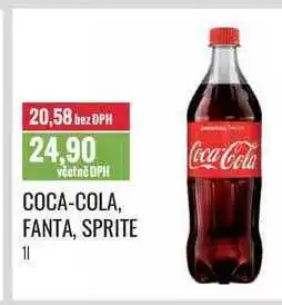 Ratio COCA-COLA, FANTA, SPRITE 1l nabídka