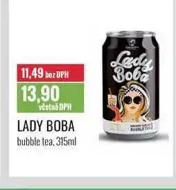 Ratio LADY BOBA bubble tea, 315ml nabídka