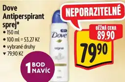 Albert Dove Antiperspirant sprej nabídka