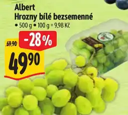 Albert Albert Hrozny bílé bezsemenné nabídka