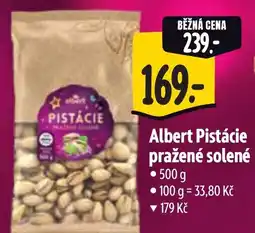 Albert Albert Pistácie pražené solené nabídka