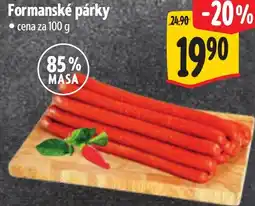 Albert Formanské párky nabídka