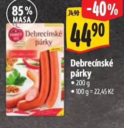 Albert Debrecínské párky nabídka