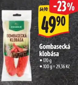 Albert Gombasecká klobása nabídka
