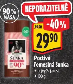 Albert Poctivá řemeslná šunka nabídka