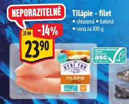Albert Tilápie - filet nabídka