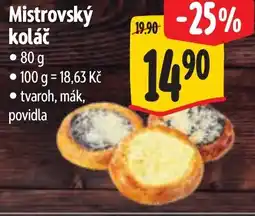 Albert Mistrovský koláč nabídka