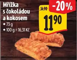 Albert Mřížka s čokoládou a kokosem nabídka