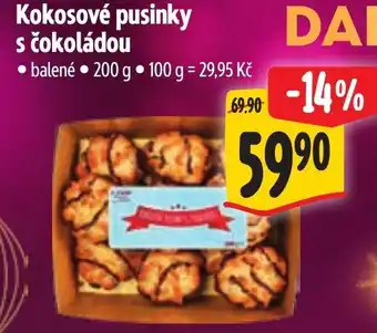 Albert Kokosové pusinky s čokoládou nabídka