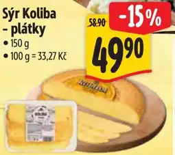 Albert Sýr Koliba - plátky nabídka