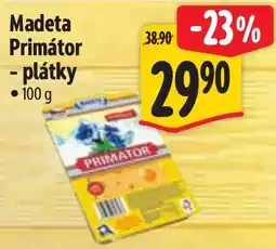 Albert Madeta Primátor - plátky nabídka