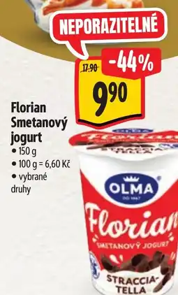 Albert OLMA Florian Smetanový jogurt nabídka
