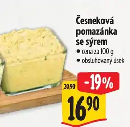 Albert Česneková pomazánka se sýrem nabídka