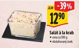 Albert Salát à la krab nabídka