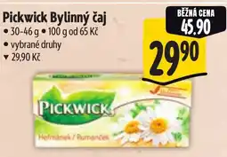 Albert Pickwick Bylinný čaj nabídka