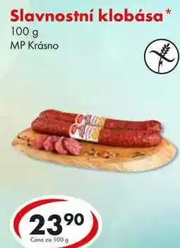 CBA Slavnostní klobása, 100 g nabídka