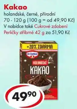 CBA Kakao, 70-120 g nabídka