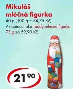 CBA Mikuláš mléčná figurka, 40 g nabídka