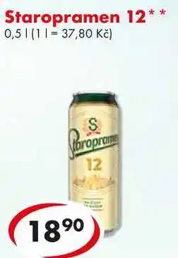 CBA Staropramen 12, 0,5 l nabídka