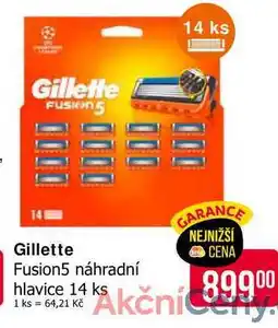 Teta Gillette Fusion5 náhradní hlavice 14 ks nabídka