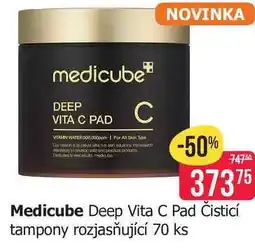 Teta Medicube Deep Vita C Pad Čisticí tampony rozjasňující 70 ks nabídka