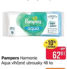 Teta Pampers Harmonie Aqua vlhčené ubrousky 48 ks nabídka