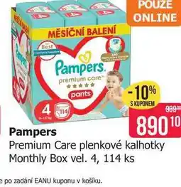 Teta Pampers Premium Care plenkové kalhotky Monthly Box vel. 4, 114 ks nabídka