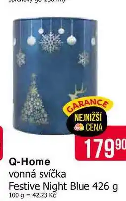 Teta Q-Home vonná svíčka Festive Night Blue 426 g nabídka