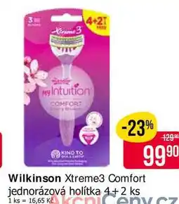 Teta Wilkinson Xtreme3 Comfort jednorázová holítka 4+2 ks nabídka