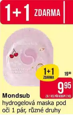Teta Mondsub hydrogelová maska pod oči 1 pár, různé druhy nabídka