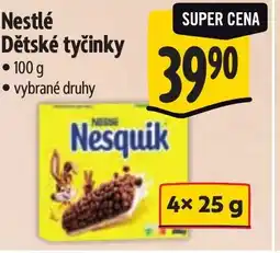 Albert Nestlé Dětské tyčinky nabídka
