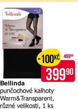 Teta Bellinda punčochové kalhoty Warm&Transparent, různé velikosti, 1 ks nabídka