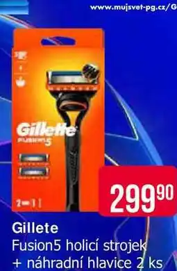 Teta Gillete Fusion 5 holicí strojek + náhradní hlavice 2 ks nabídka