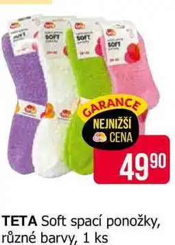 Teta TETA Soft spací ponožky, různé barvy, 1 ks nabídka