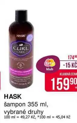 Teta HASK šampon 355 ml, vybrané druhy nabídka