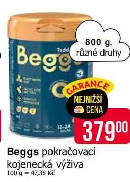 Teta eggs pokračovací kojenecká výživa 800 g nabídka