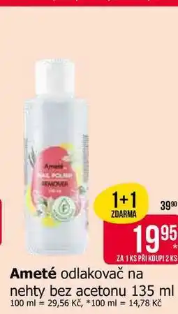 Teta Ameté odlakovač na nehty bez acetonu 135 ml nabídka