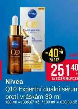 Teta Nivea Q10 Expertní duální sérum proti vráskám 30 ml nabídka